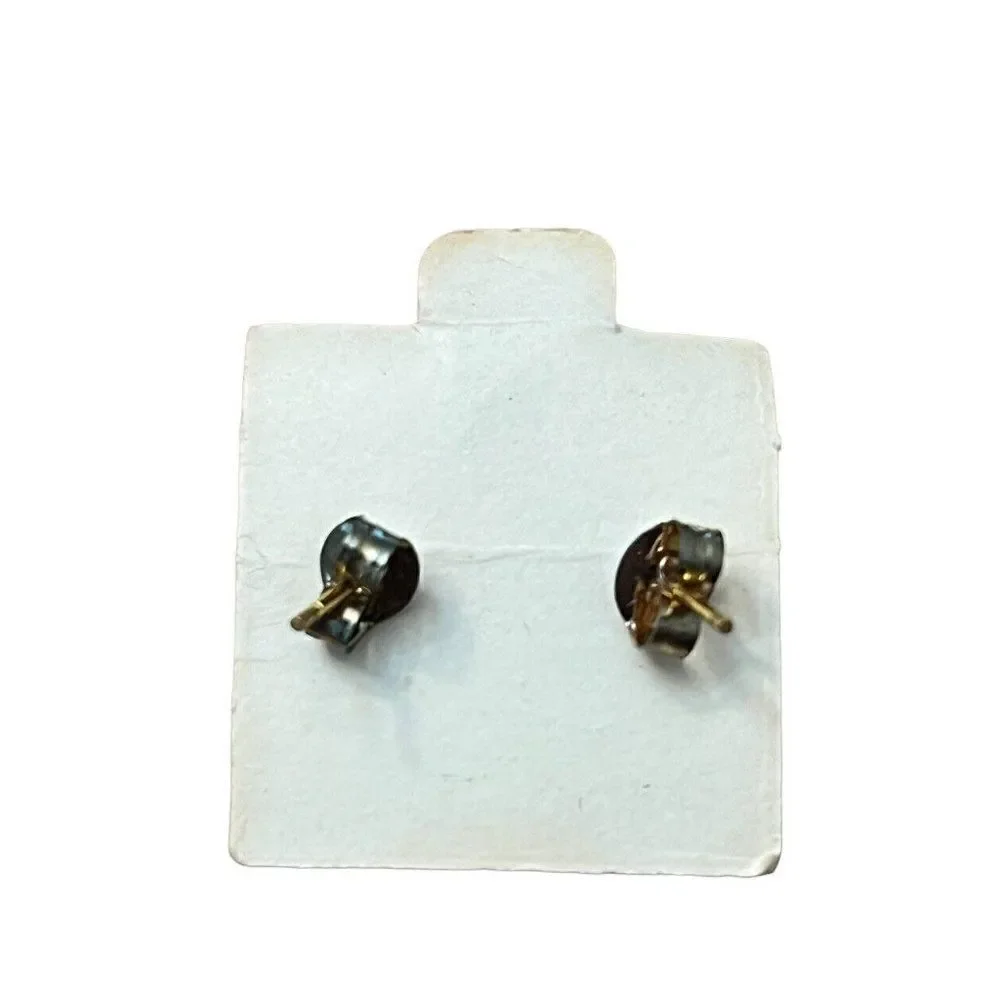 Big Lot Little Girls Pierced Earrings Birthstone Crosses Pearls USA Vtg